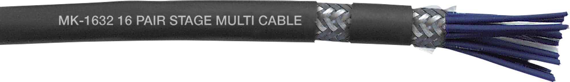DAP Audio Mk-1632 16-Paariges Multicore-Kabel Für Bühnen – Doppelt Abgeschirmt – Schwarzer Mantel