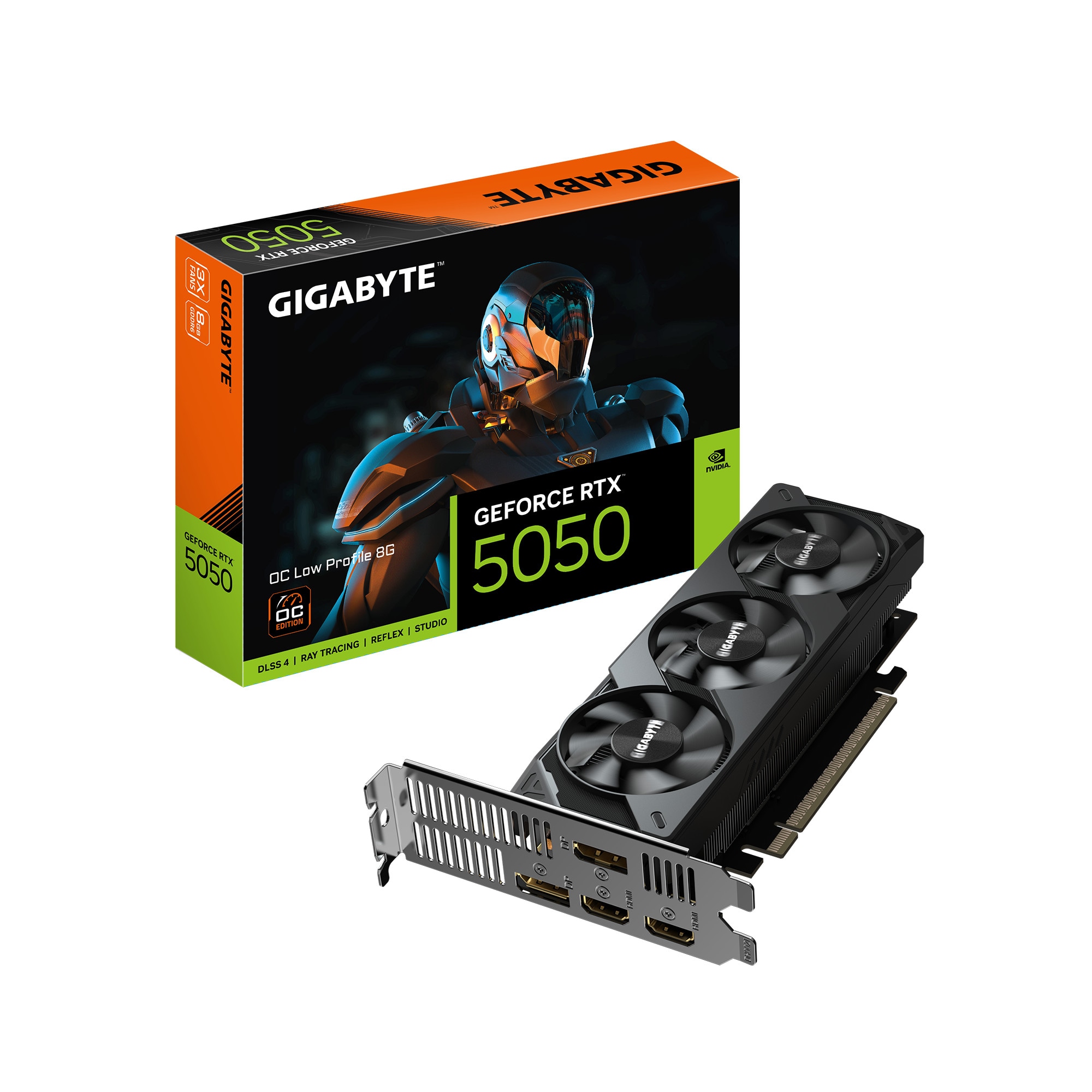 GIGABYTE GeForce RTX 5050 Low Profile OC Grafikkarte 8 GB