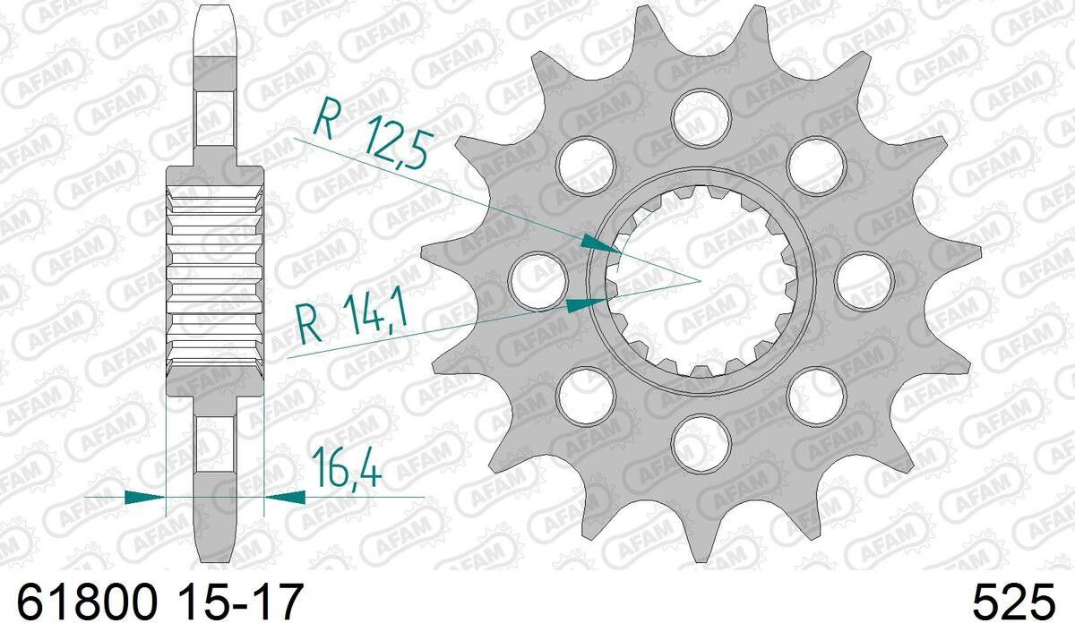 AFAM 61800-17 Chain Pinion