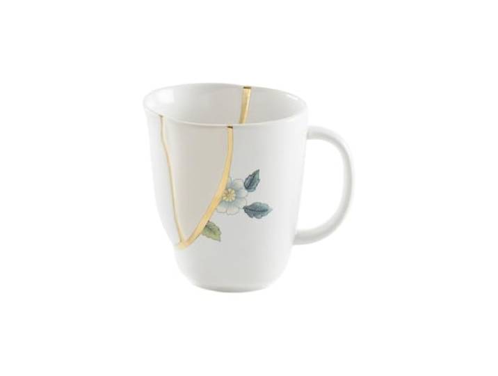 Seletti Kintsugi Tasse Mug en Porcelaine et Or 24 carats Mod. 1