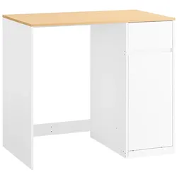 SoBuy Wäscheschrank mit 1 Schublade Weiß 100x60x90cm Nordisch