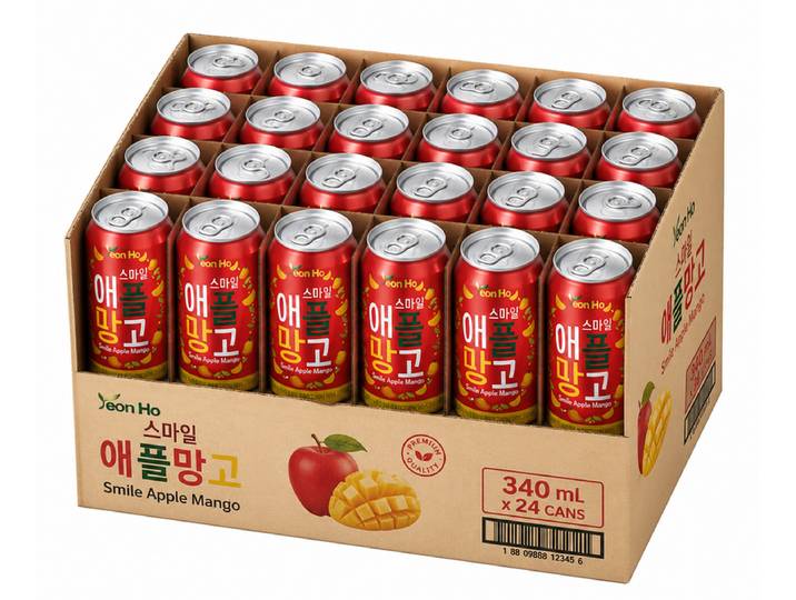 Korean Smile Appel Mango 24 × 340 ml