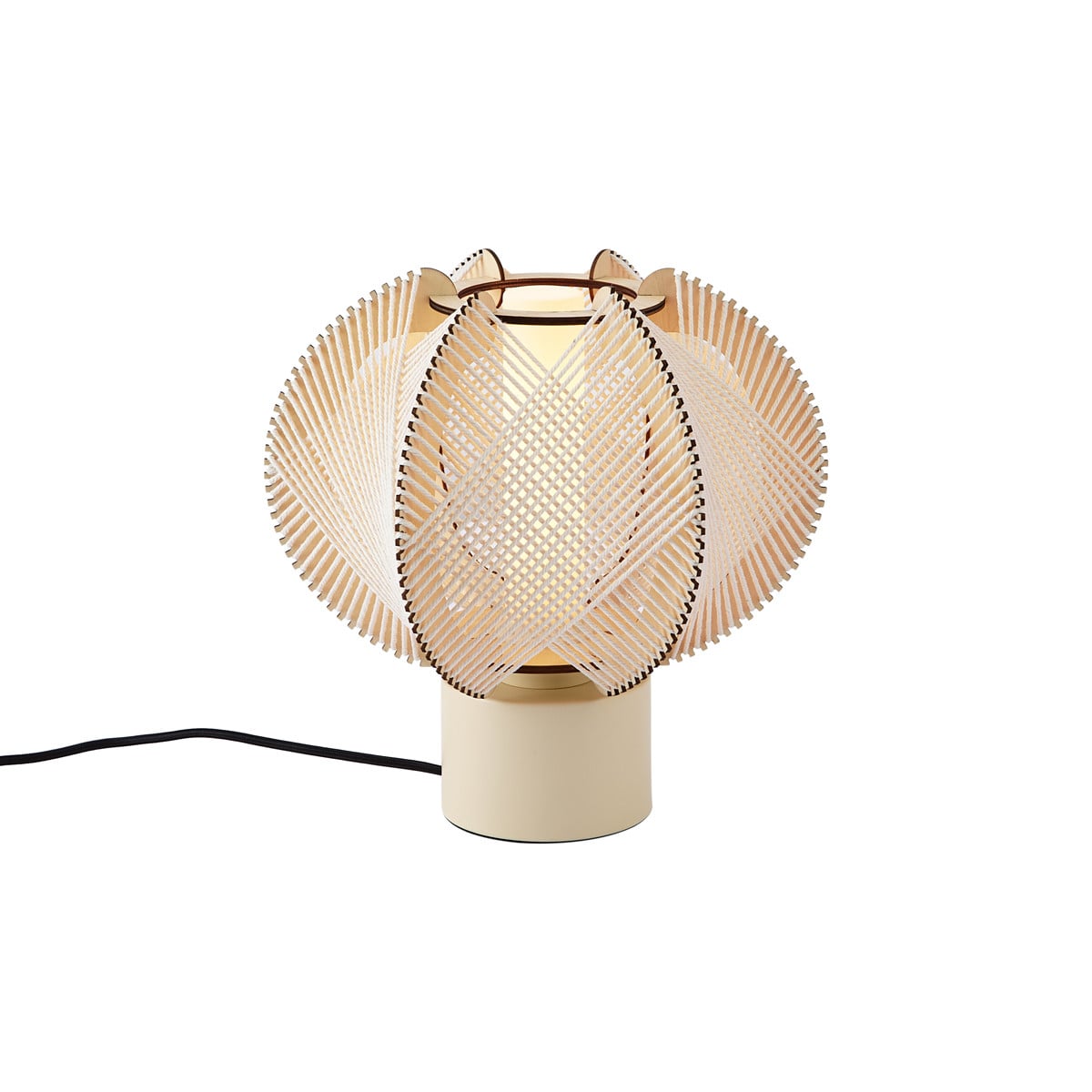 Qazqa Japandi tafellamp beige keramiek 32 cm