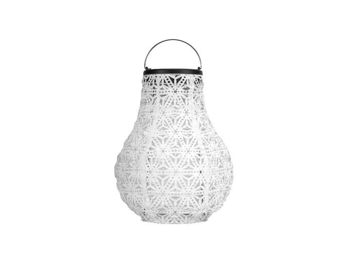 LED Solarleuchte PAULEEN Sunshine Blaze Lampions Solar weiß Tyvek Vlies , weiß, H:20cm Ø:16cm, Leuchten, LED Solarleuchte, Laterne, 2er-Set