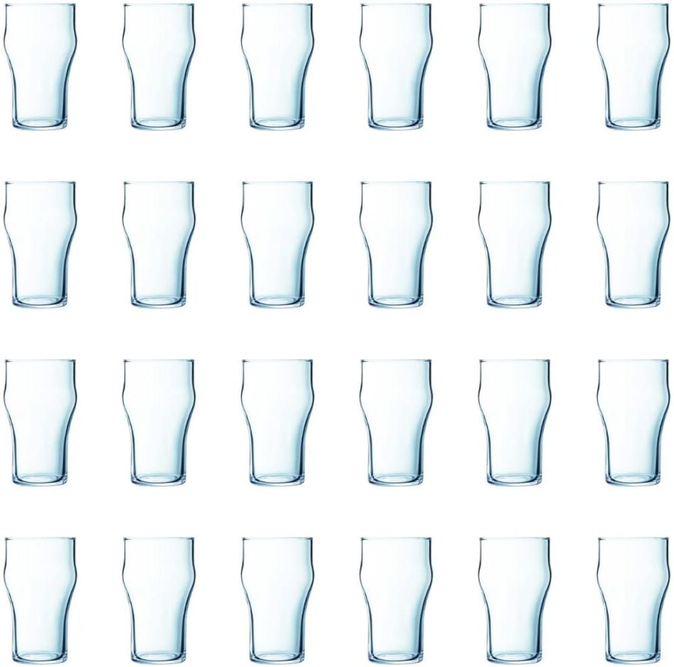 Arcoroc Juego de 24 vasos cerveza vidrio templado 34 cl