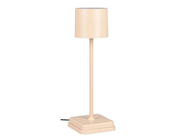 Reality Leuchten R54096166 Fernandez R54096166 Lampe de table d'extérieur à batterie en métal et plastique avec LED 1\,5 W et station de charge