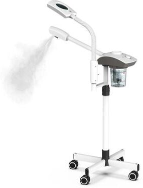 Inspired Living NanoGlow Ozone Facial Steamer Professional Warm Mist Face Spa For Deep Skin Renewal white eu