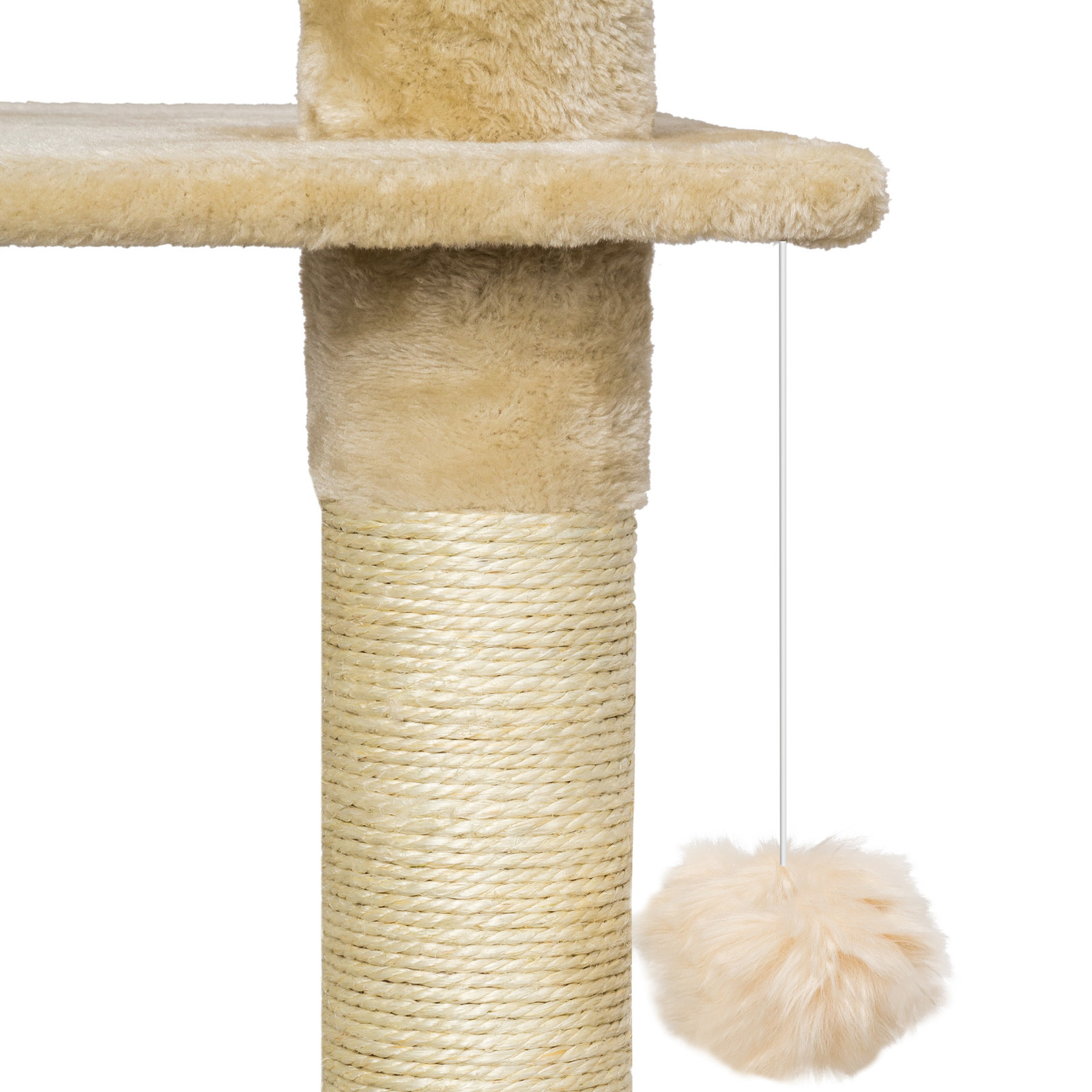 TecTake Krabpaal Hansi 260cm beige / wit