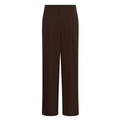 Stoffhose SAINT TROPEZ "Saint Tropez Casual Hose TavasSZ", Damen, Gr. L, Normalgrößen, schwarz coffee, Hosen Stoffhose