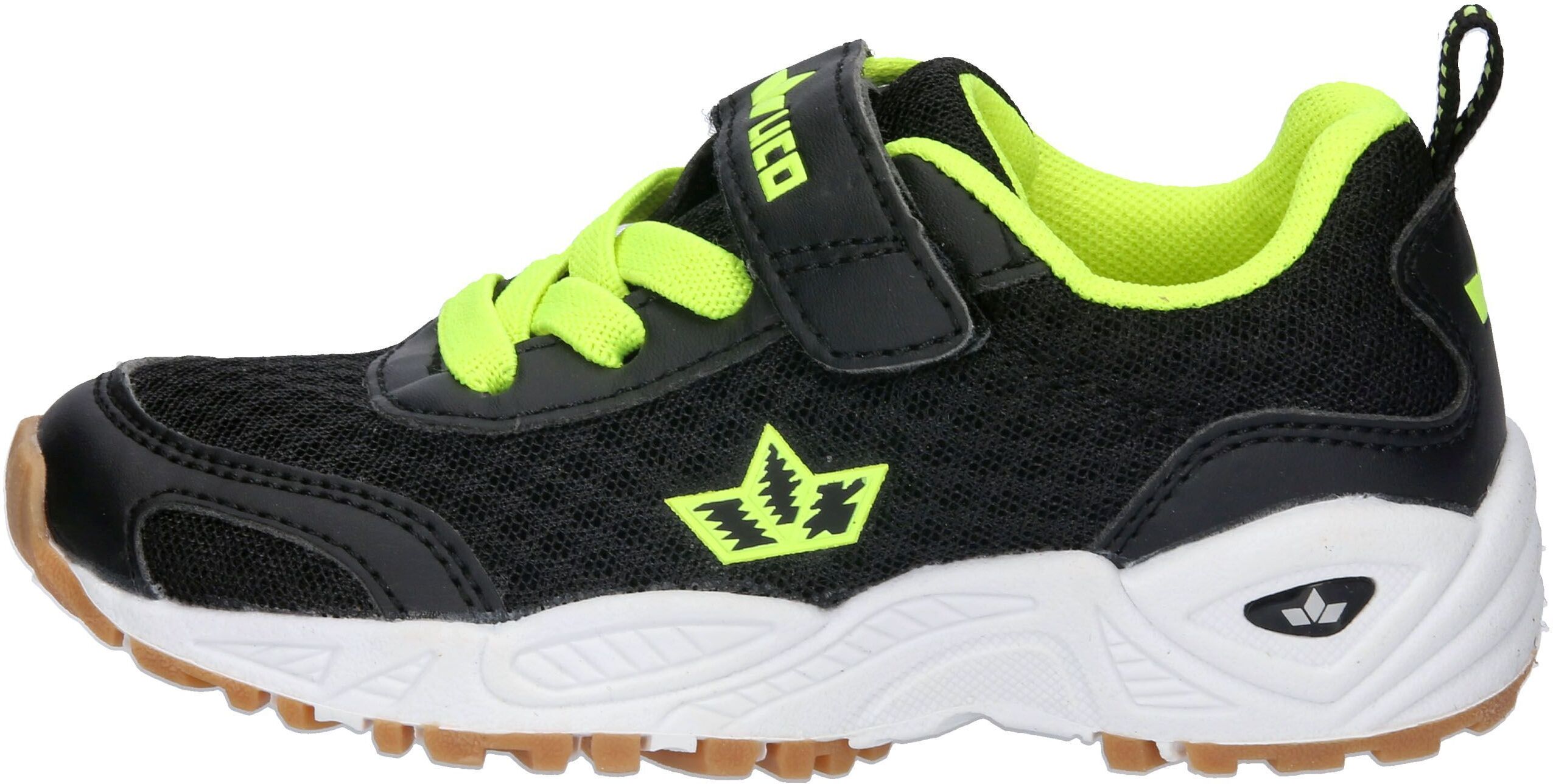 Trainingsschuh LICO "Sportschuh Bronte VS", Jungen, Gr. 33, Textil, schwarz, Synthetik, Schuhe Trainingsschuh