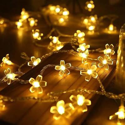 Uplift Essentials Petal Glow Cherry Blossom Fairy Strings 20 Ft (6m) 40 Led