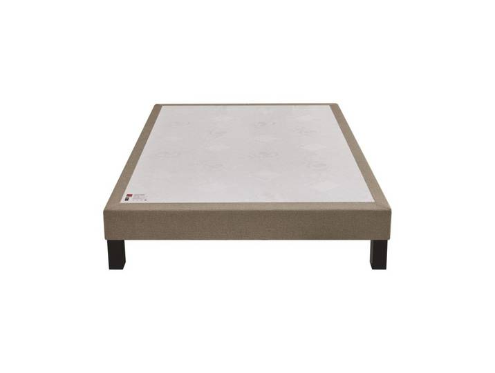 Sommier bronze 140x190 cm EPEDA BIEN-ETRE tissu
