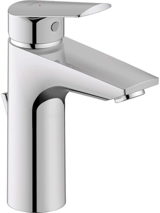 Duravit No. 1 Waschtischarmatur N11020001010 mit Zugstangen-Ablaufgarnitur, Ausladung 106mm, chrom