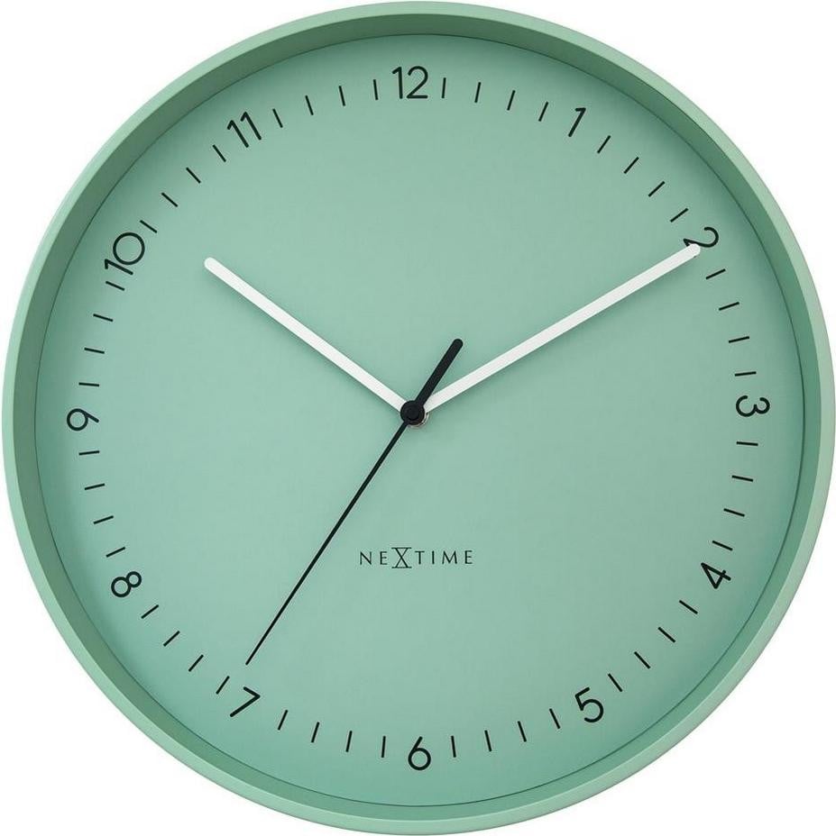 NeXtime Berlin L Wandklok - Groen - 40 cm