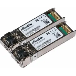MikroTik XS+2733LC15D - 2x SFP+-Module für 1G-, 10G- und 25G-Netzwerke, Transceiver