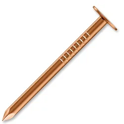 Dachpappstift, Flachkopf, Kupfer, 2,5 x 36 mm, 5 kg