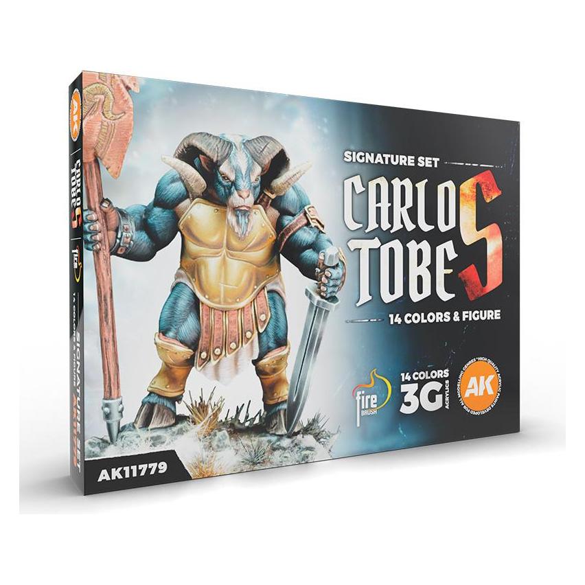 AK Interactive Set de Peinture - Signature Set : Carlos Tobes (14 Colors Fig) (AK11779)