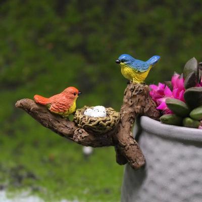 Inspired Finds Mini Succulent Flower Pot Bird Pendant Garden & Aquarium Decoration Mini Succulent Flower Pot Bird Pendant Garden & Aquarium Decoration
