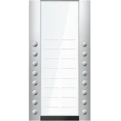TCS Montageelement-Tür 16-fach Aufputz si Aluminium AEA530216-0010 280x138x26mm