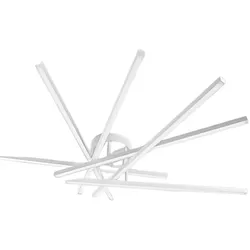 70-W-LED-Deckenleuchte Perenz, mattweißes Aluminium, 4900 lm, dimmbar, CCT 3000/4000/6000 K, modernes Design, IP20