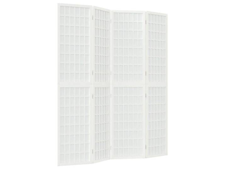 vidaXL Raumteiler 4-tlg. Paravent Japanischer Stil Faltbar 160x170 cm Weiß, 1-tlg.