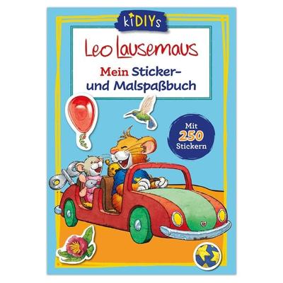 Leo Lausemaus Mein Sticker- und Malspaßbuch mit 250 Stickern, Taschenbuch von , Lingen, 978-3-96347-337-1