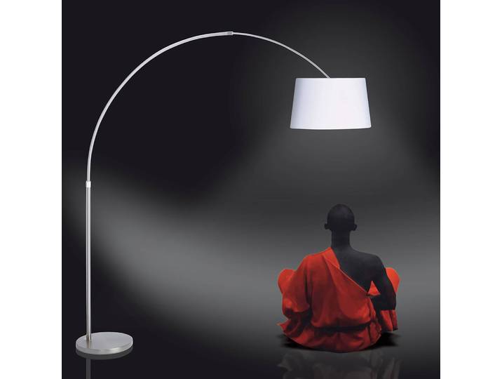 Lampadaire Gramineus II 45 x 230 x 205cm Blanc Lin E27