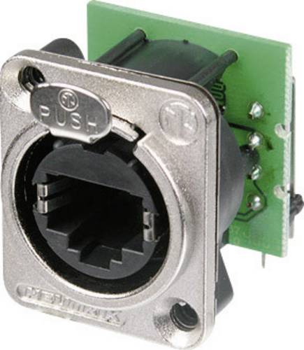 Neutrik NE8FDH-C5E RJ45 Datensteckverbinder etherCon D Serie NE8FDH-C5E Buchse, gewinkelt NE8FDH-C5E Pole: 8P8C Nickel 1St.