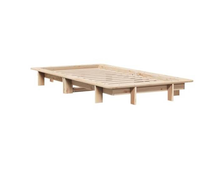 KTHLBRH Bett 90 x 200 cm ohne Matratze, Massivholz Kiefer Inklusive Lattenrost, stabiler Rahmen, modernes Design, einfache Montage