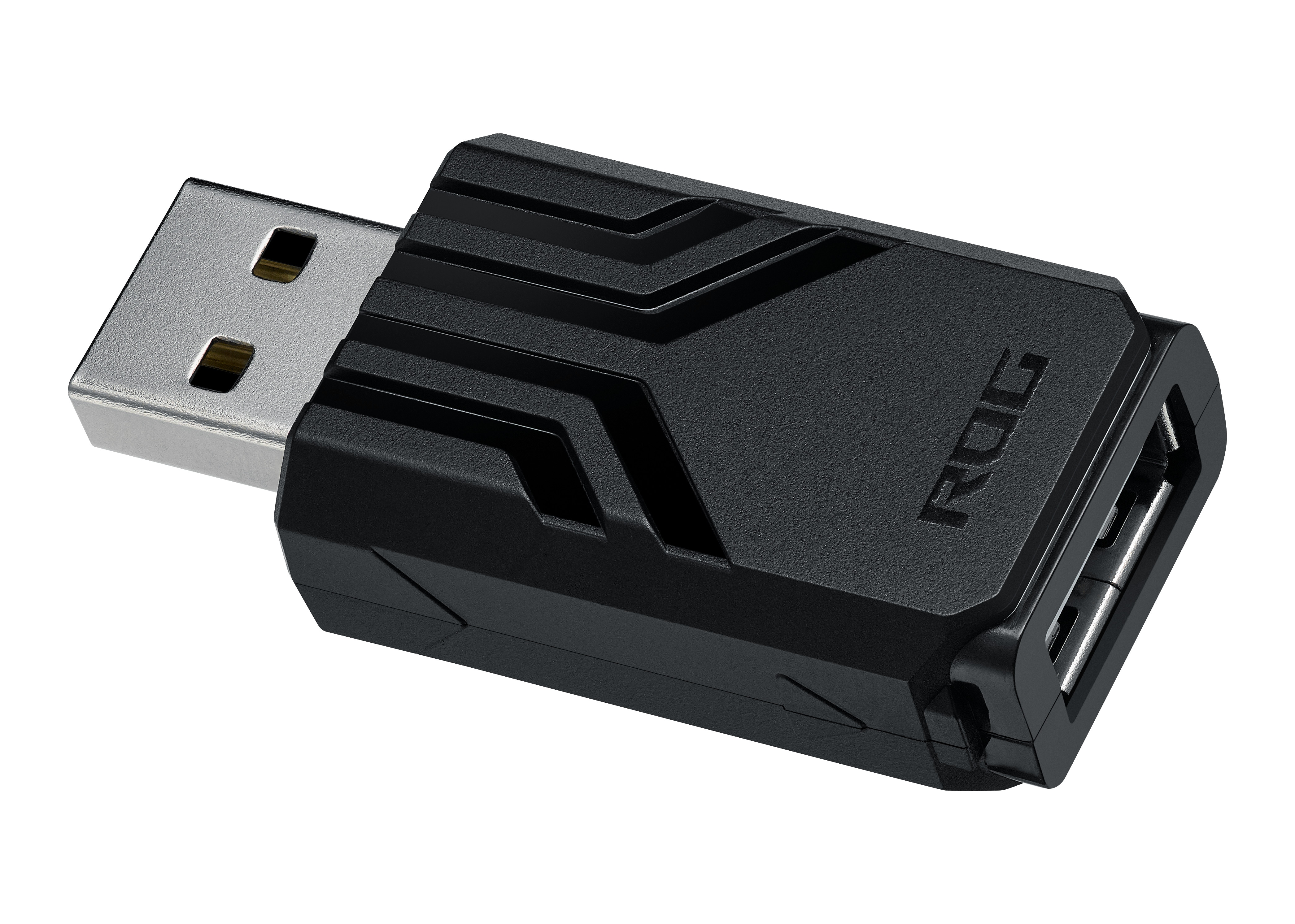 ASUS ROG Polling Rate Boost USB-Adapter Schwarz, 8000 Hz Abtastrate für deine ROG Gaming- Tastatur- und Maus