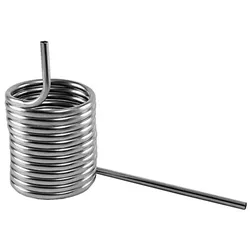Bier Kühl- und Beruhigungsschlange aus CNS, d14 cm, gedreht, cooling line:rechts-gedreht