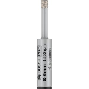 Bosch Diamantbohrer PRO Ceramic dry Bohrer, Trockenbohrer 6 x 33 mm