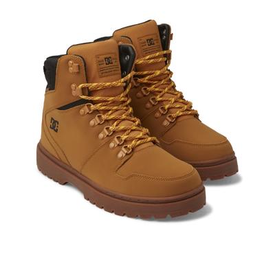 Stiefel DC SHOES "Peary Tr", Herren, Gr. 9(42), beige (wheat, schwarz), Obermaterial: Leder (Kuh) / Futter: Textil / Außensohle: Gummi., Schuhe Stiefel
