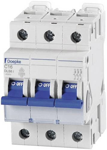 Doepke 09916293 DLS6I C16A 3polig 10KA Leitungsschutzschalter 3polig 16A 230 V, 400V