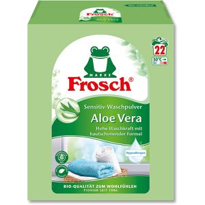 Frosch Waschmittel Aloe Vera Sensitiv Bio-Qualität, Pulver, ökologisch, 1,45 kg, Waschladungen 22