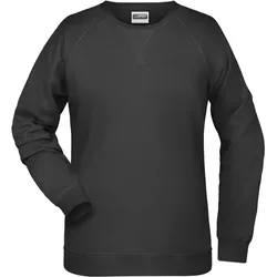 James & Nicholson Damen Raglan Sweater Sweatshirt 8021 black 3XL