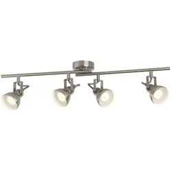 Decken Lampe Leuchte Silber Weiß Flur Büro Schlaf Wohn Ess Zimmer Beleuchtung