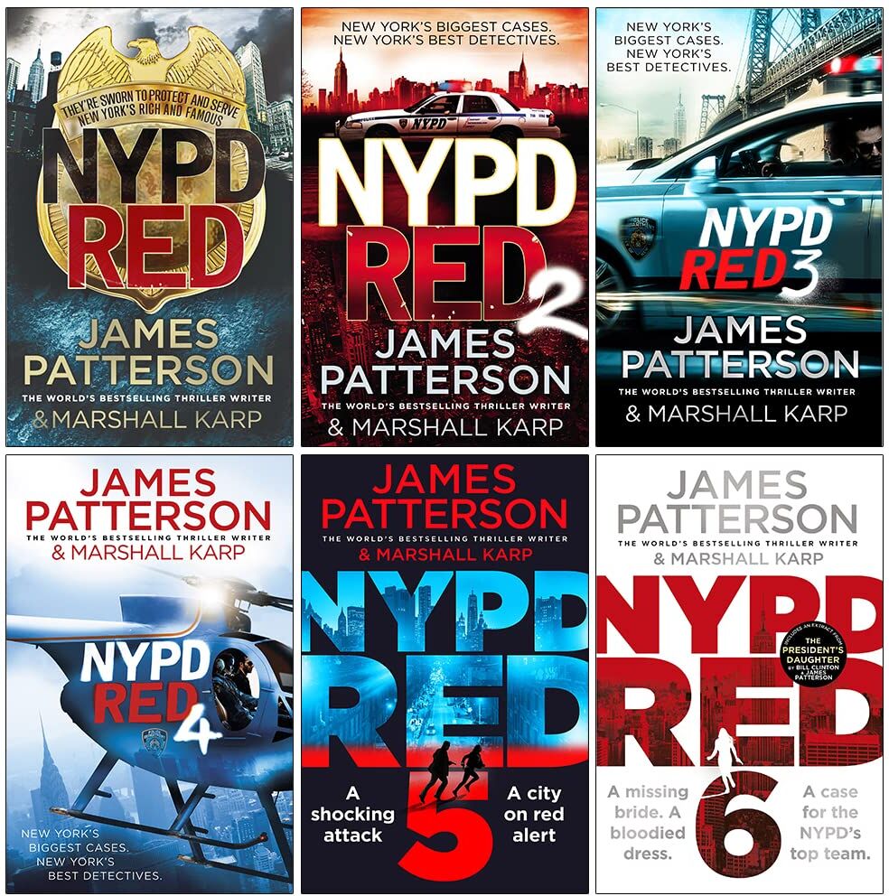 Harper James Patterson NYPD Red Series Collection 1-6 Books Set