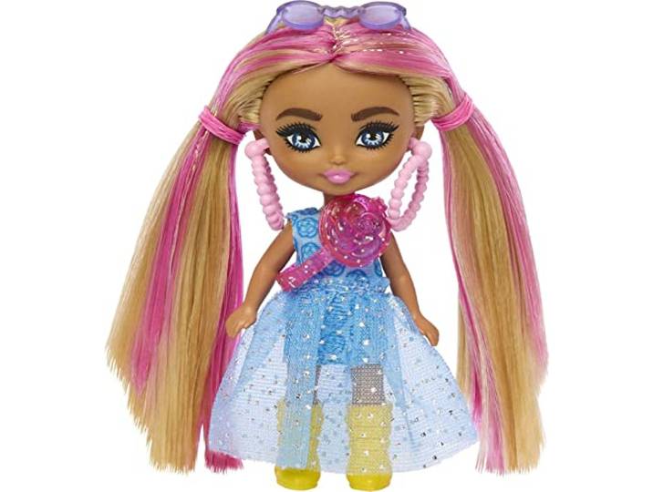 Barbie Extra Mini Mini Doll - Pigtails w/ Pink Streak