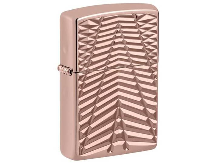Zippo Armor Case Rose Gold Patroon 60006897 Diep gegraveerd, Rosé Goud