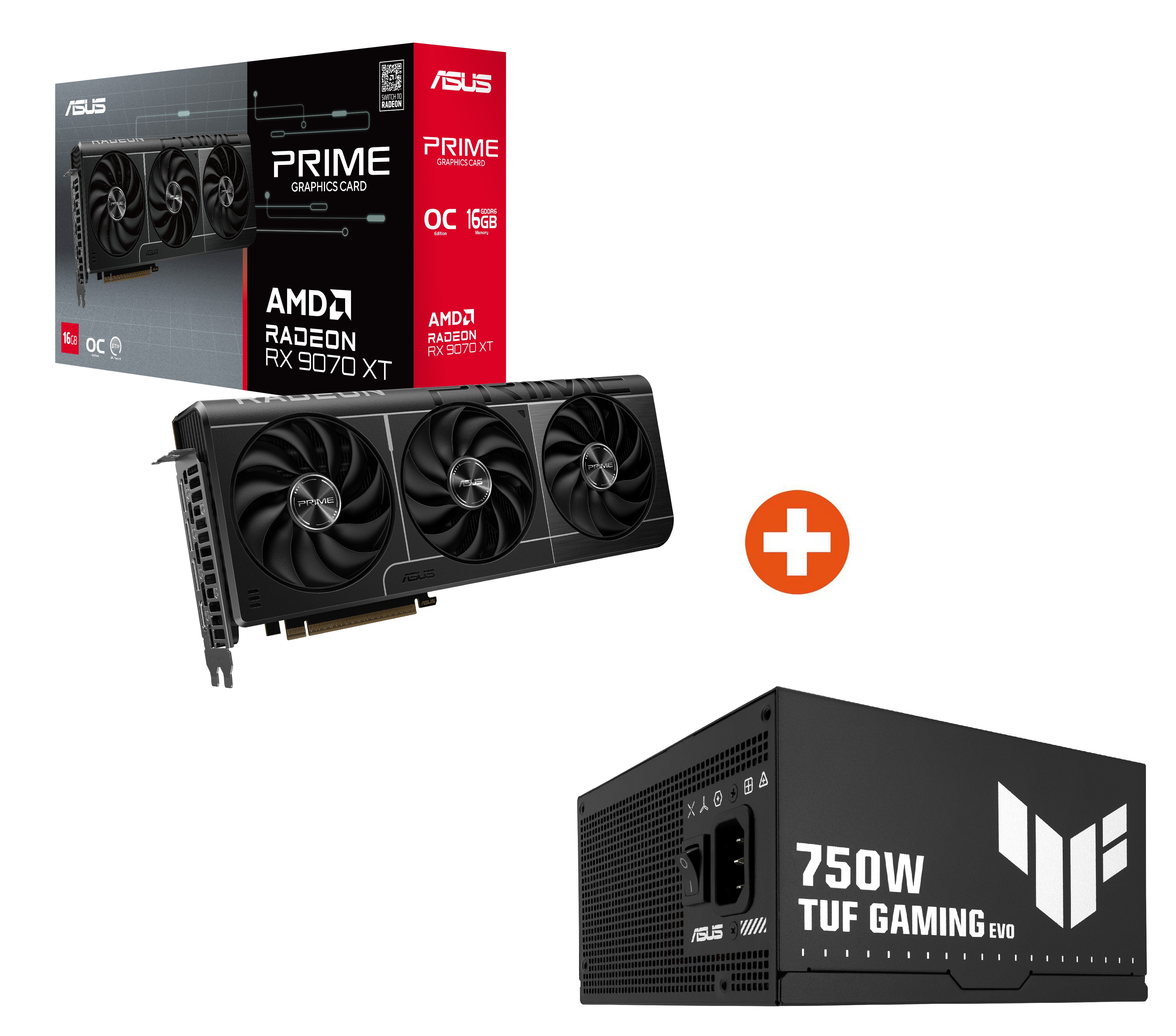 ASUS LEVEL UP #3 Bundle (PRIME-RX9070XT + TUF-GAMING-750B-EVO)