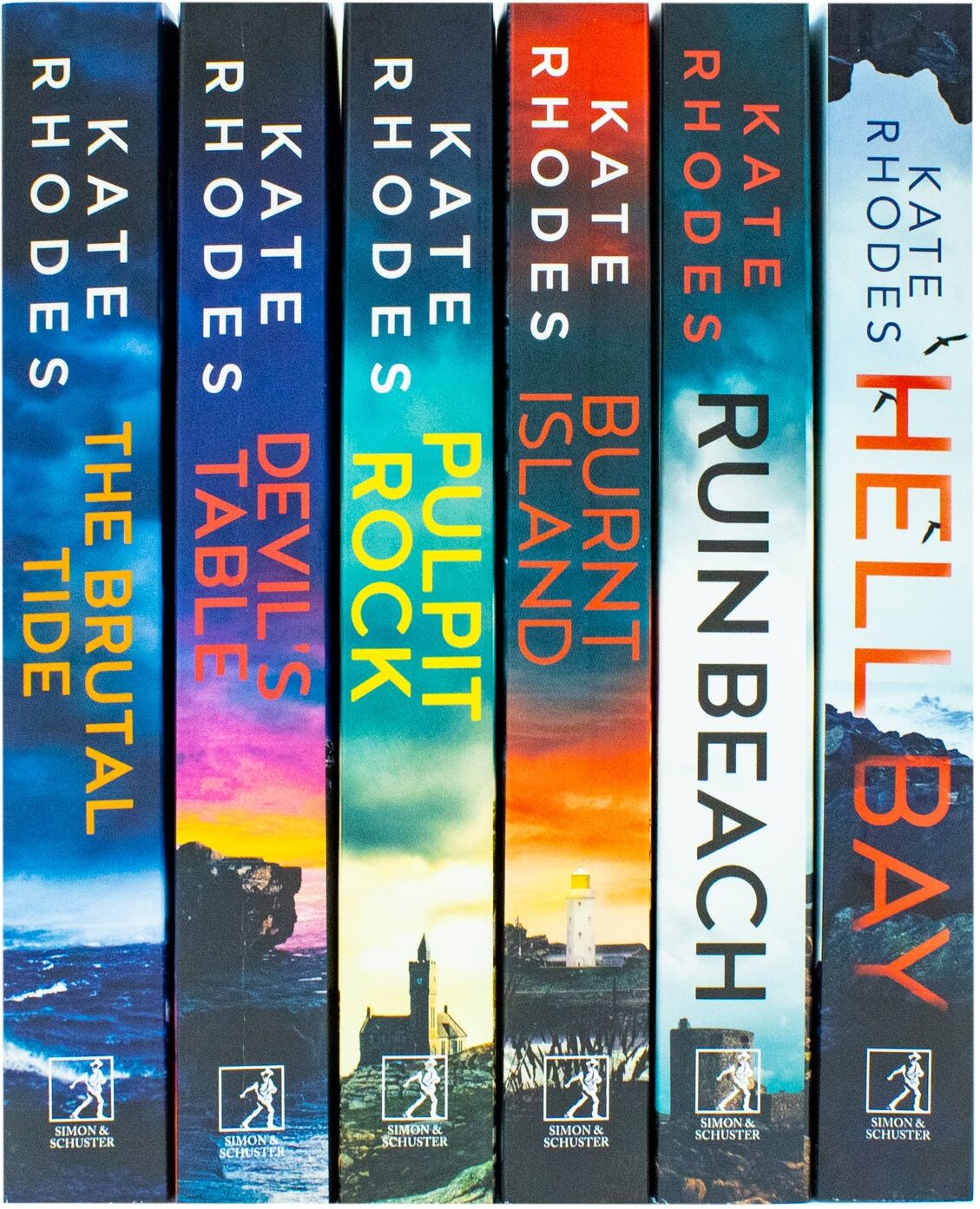 Simon & Schuster UK Ben Kitto Series by Kate Rhodes 6 Books Collection Set - Devil's Table, Burnt Island, Ruin Beach, Pulpit Rock, Hell Bay & The Brutal Tide - Crime