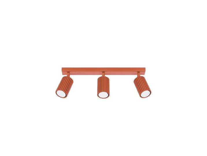 Design Deckenlampe „Karbon“ 3-flammig Ockerrot Sollux Lighting