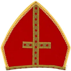 Mitra "Bischof", rot