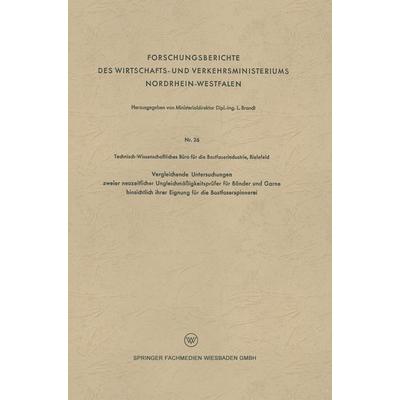 Vergleichende Untersuchungen zweier neuzeitlicher Ungleichmäßigkeitsprüfer für Bänder und Garne hinsichtlich ihrer Eignung für die Bastfaserspinnerei,