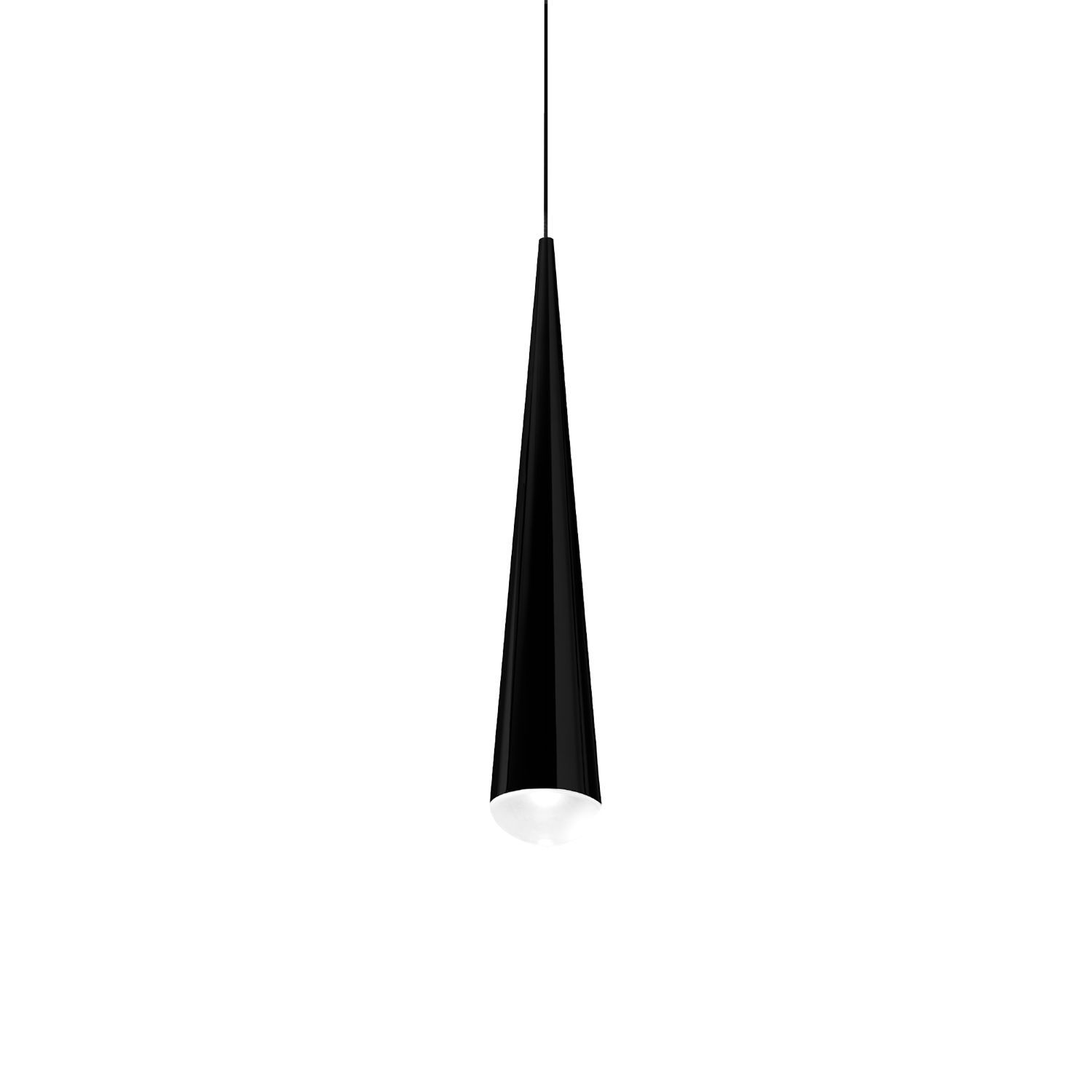 Wever & Ducré LED-Pendelleuchte CONE CEILING SUSP 1.0 - 2700K B 200184B3 schwarz