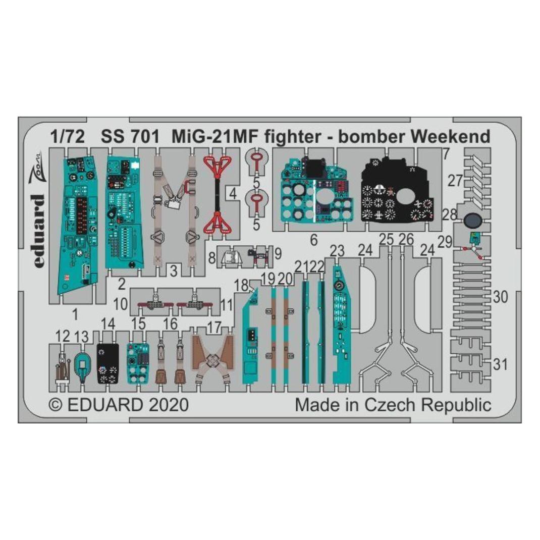Eduard MiG-21MF fighter-bomber Weekend for (SS701)