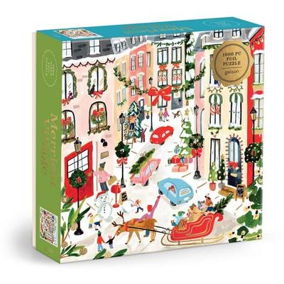 Merriest Village 1000 Piece Foil Puzzle