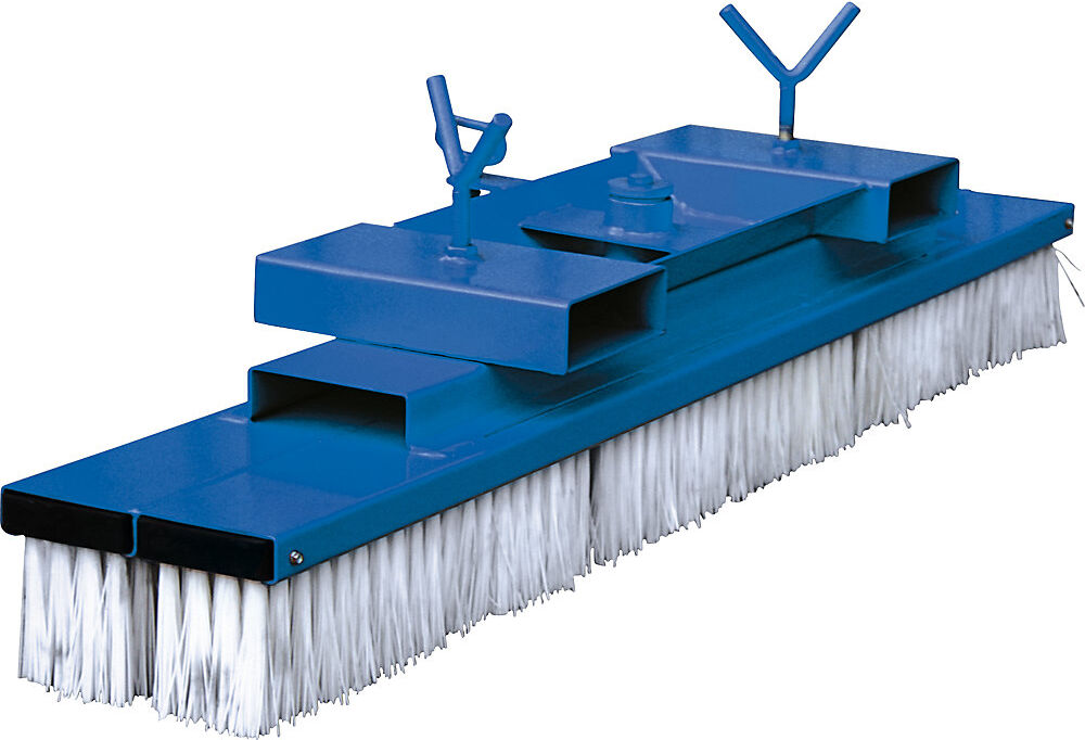 Kehrbesen für Gabelstapler, Breite 2000 mm, enzianblau Eichinger