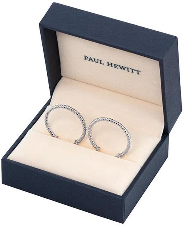 Paul Hewitt Creolen Rope Hoop aus Edelstahl silber